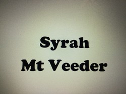 2012 Mt. Veeder Syrah